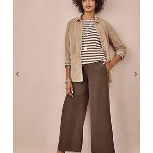 J Jill Wide leg cropped pants